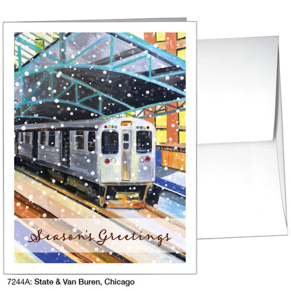 State & Van Buren, Chicago, Greeting Card (7244A), A2, printedcanvas.com