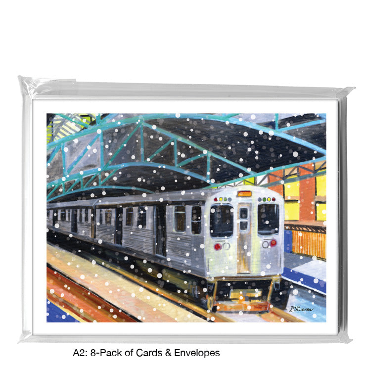 State & Van Buren, Chicago, Greeting Card (7244E), A2 8-Pack, printedcanvas.com