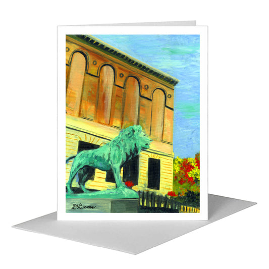 Art Institute, Chicago, Greeting Card (#7247B) A2 Card Front, www.printedcanvas.com