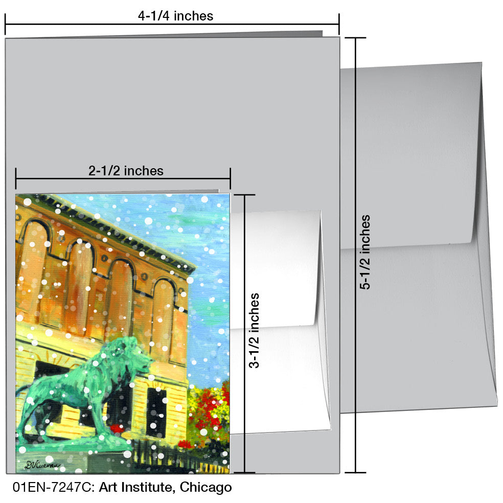 Art Institute, Chicago, Greeting Card (7247C), Enclosure, printedcanvas.com