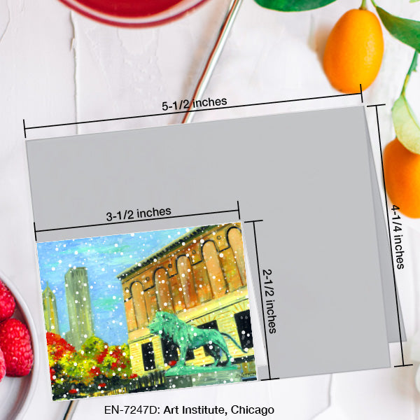 Art Institute, Chicago, Greeting Card (7247D), Enclosure Card, www.printedcanvas.com
