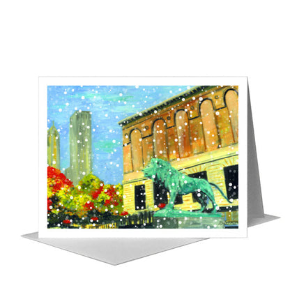 Art Institute, Chicago, Greeting Card (#7247D), A2 Card Front, www.printedcanvas.com