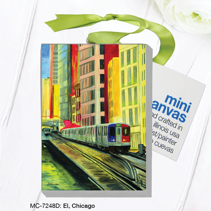El, Chicago, Mini Canvas (MC-7248D), Front, printedcanvas.com