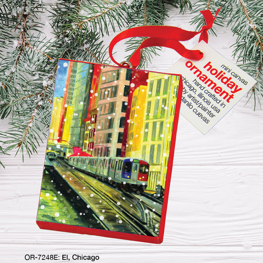 El, Chicago, Ornament (OR-7248E), Front, printedcanvas.com