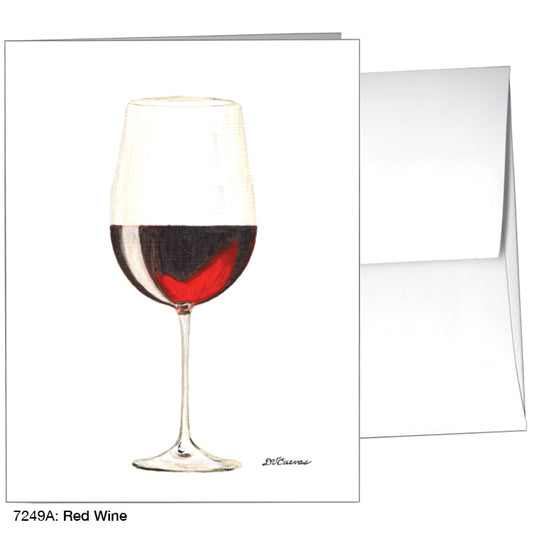 Red Wine, Greeting Card (#7249A), A2 Card Front, www.printedcanvas.com