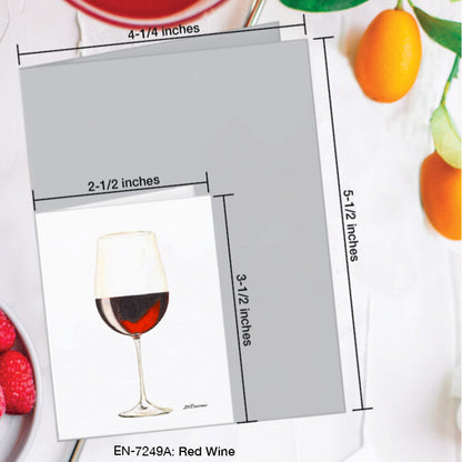 Red Wine, Greeting Card (#7249A)