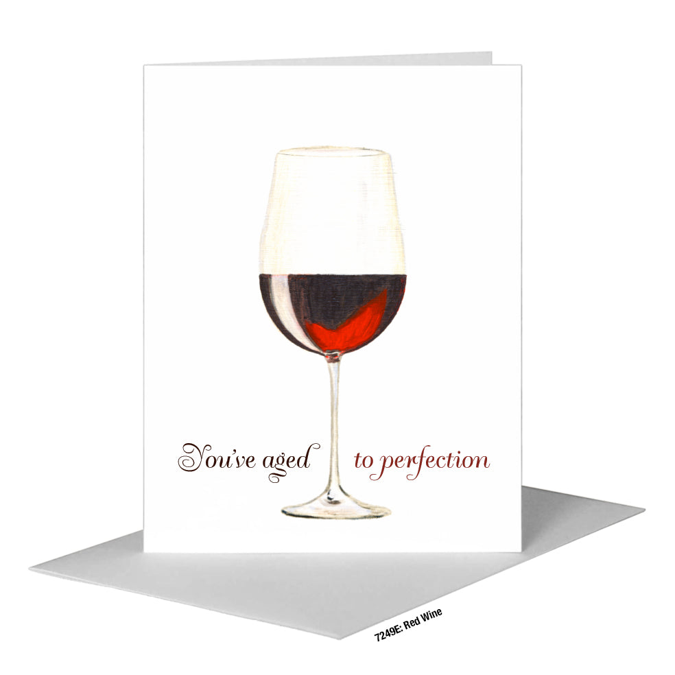 Red Wine, Greeting Card (#7249E)