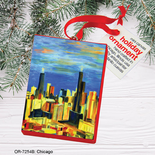 Chicago, Ornament (OR-7254B), Front, printedcanvas.com