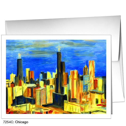 Chicago, Greeting Card (7254C), A2 Card Front, www.printedcanvas.com