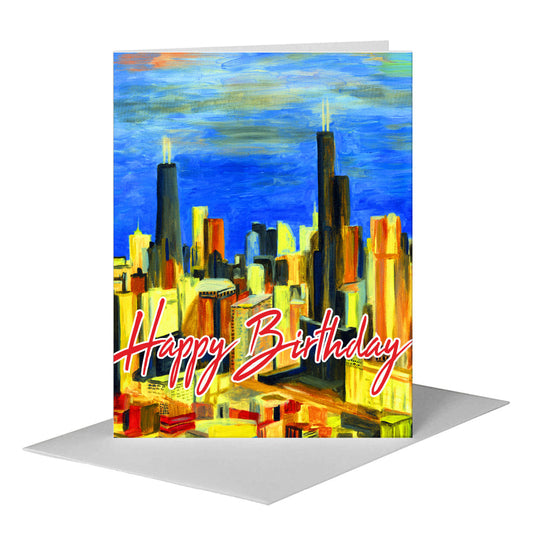 Chicago, Greeting Card (#7254D) A2 Card Front, www.printedcanvas.com