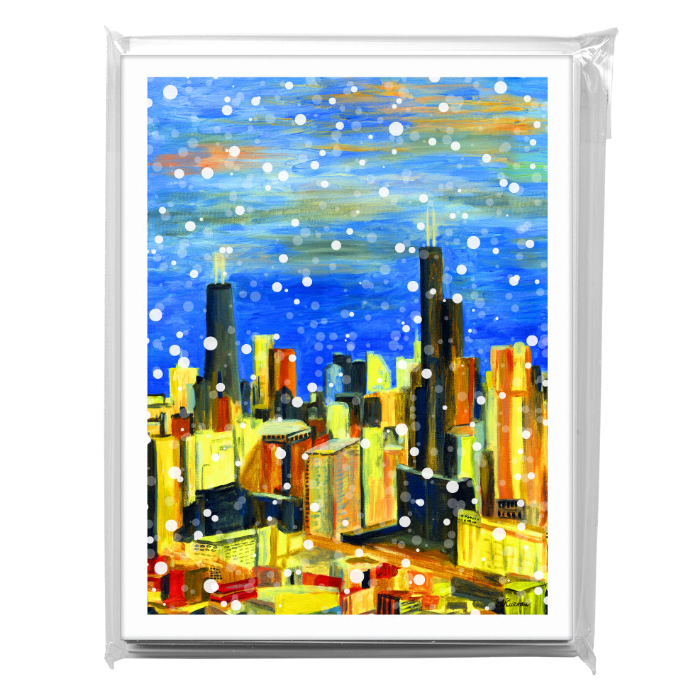 Chicago, Greeting Card (7254F), A2 8-Pack, printedcanvas.com