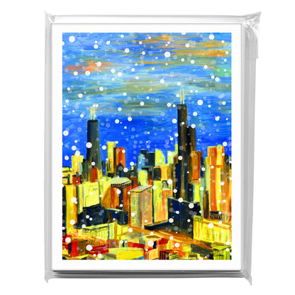 Chicago, Greeting Card (7254F), A2 8-Pack, printedcanvas.com
