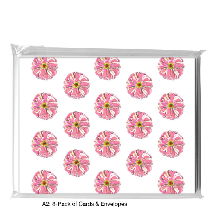 Peony 3, Greeting Card (7258A), 8-Pack, www.printedcanvas.com