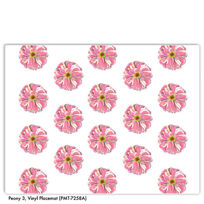 Peony 3, Vinyl Placemat (PMT-7258A)