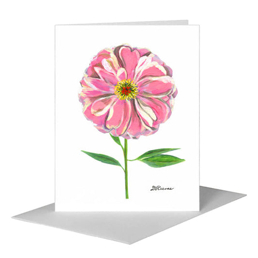 Peony 3, Greeting Card (#7258C) A2 Card Front, www.printedcanvas.com