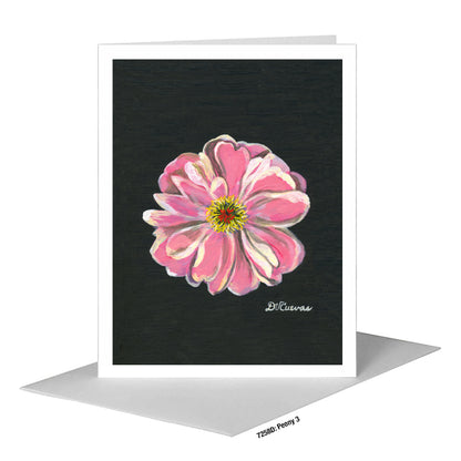 Peony 3, Greeting Card (#7258D)