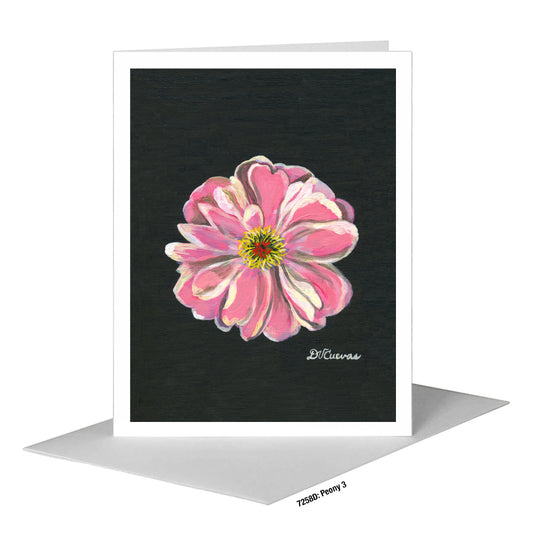Peony 3, Greeting Card (#7258D)