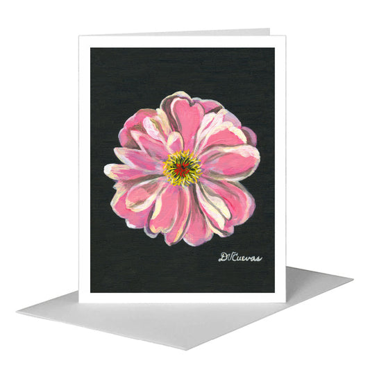 Peony 3, Greeting Card (#7258D) A2 Card Front, www.printedcanvas.com