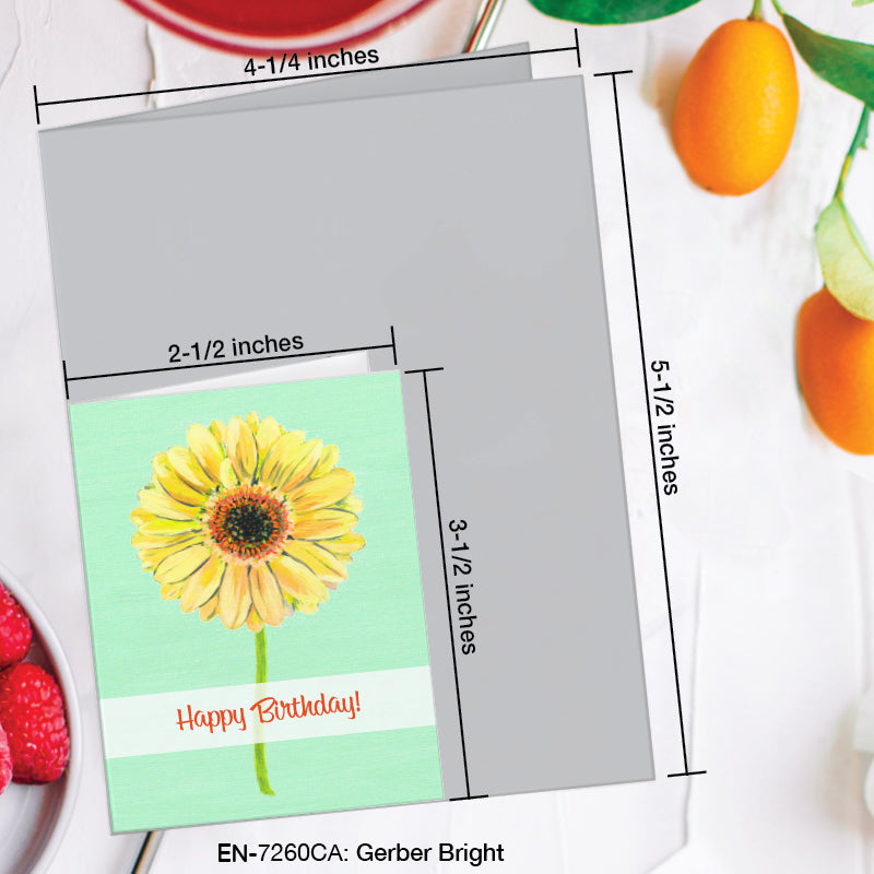 Gerber Bright, Greeting Card (7260CA), Enclosure, www.printedcanvas.com