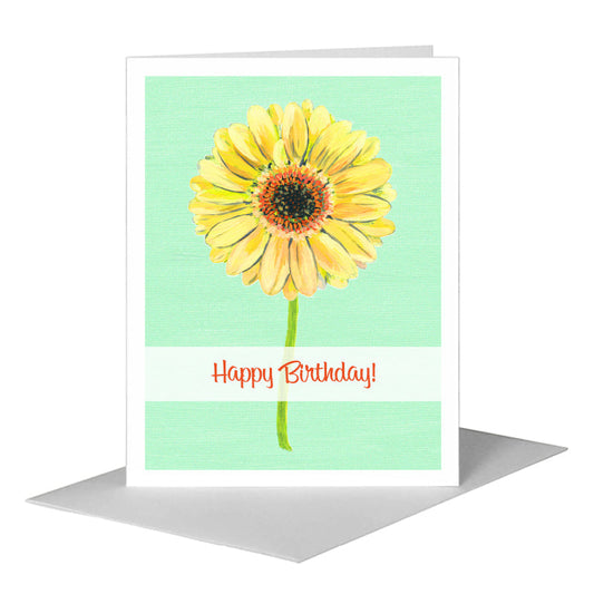 Gerber Bright, Greeting Card (#7260CA) A2 Card Front, www.printedcanvas.com