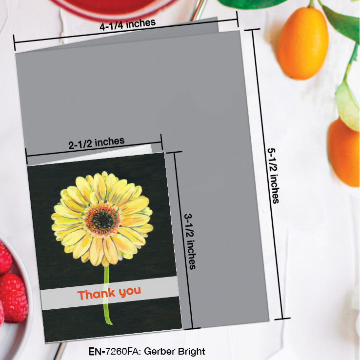 Gerber Bright, Greeting Card (7260FA), Enclosure Card, www.printedcanvas.com