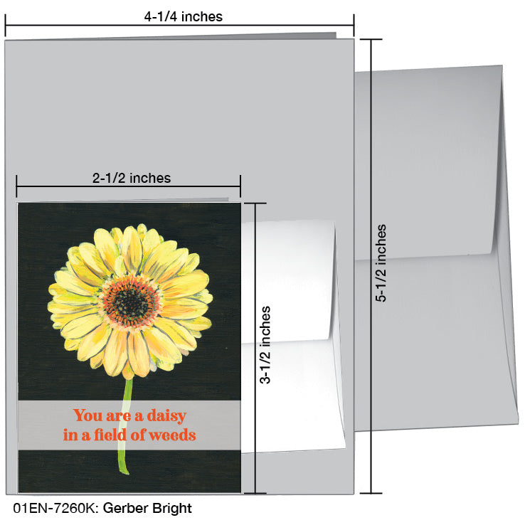 Gerber Bright, Greeting Card (7260K), Enclosure Card, www.printedcanvas.com