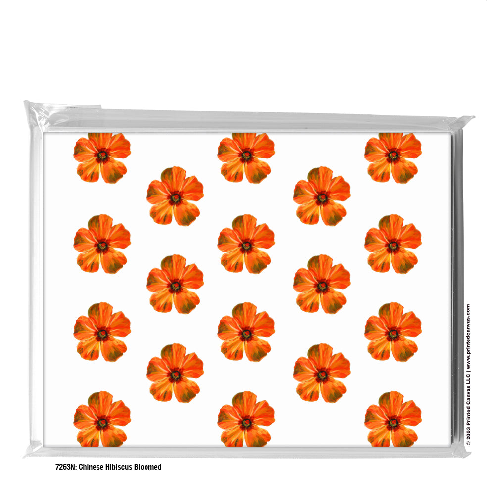Chinese Hibiscus Bloomed, Greeting Card (#7263N)