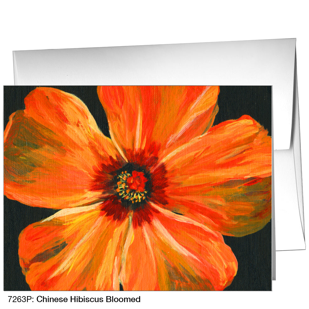 Chinese Hibiscus Bloomed, Greeting Card (7263P)