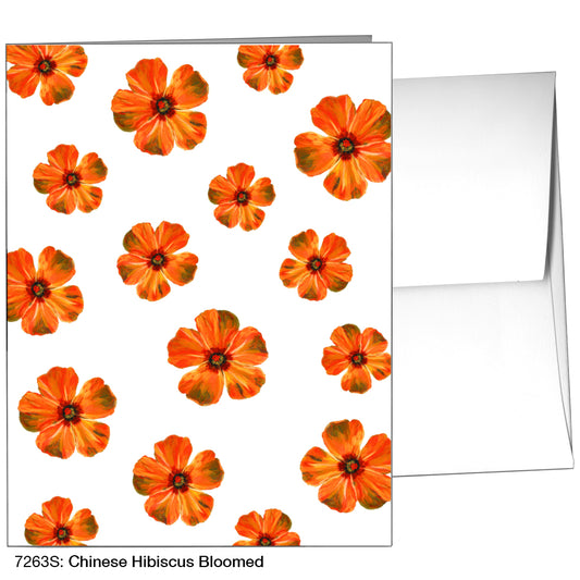 Chinese Hibiscus Bloomed, Greeting Card (7263S)