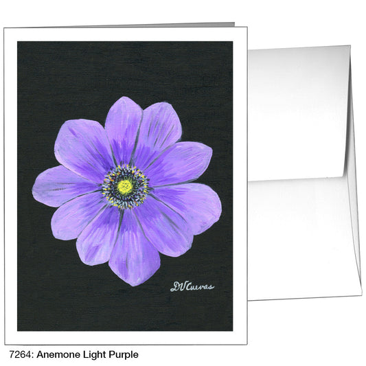 Anemone Light Purple, Greeting Card (7264), A2, printedcanvas.com