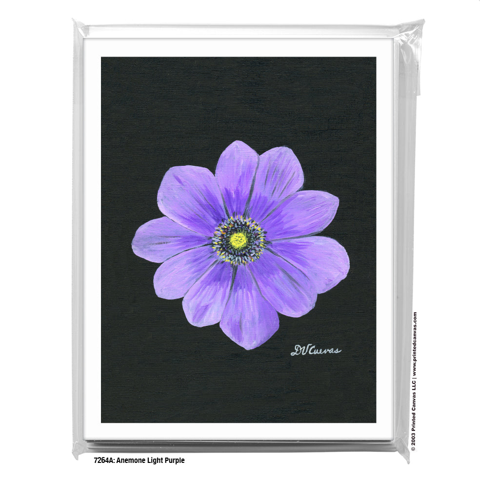 Anemone Light Purple, Greeting Card (#7264A)