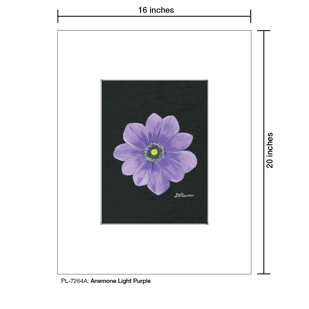 Anemone Light Purple, Print (#7264A)