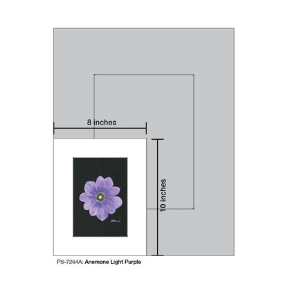Anemone Light Purple, Print (#7264A)