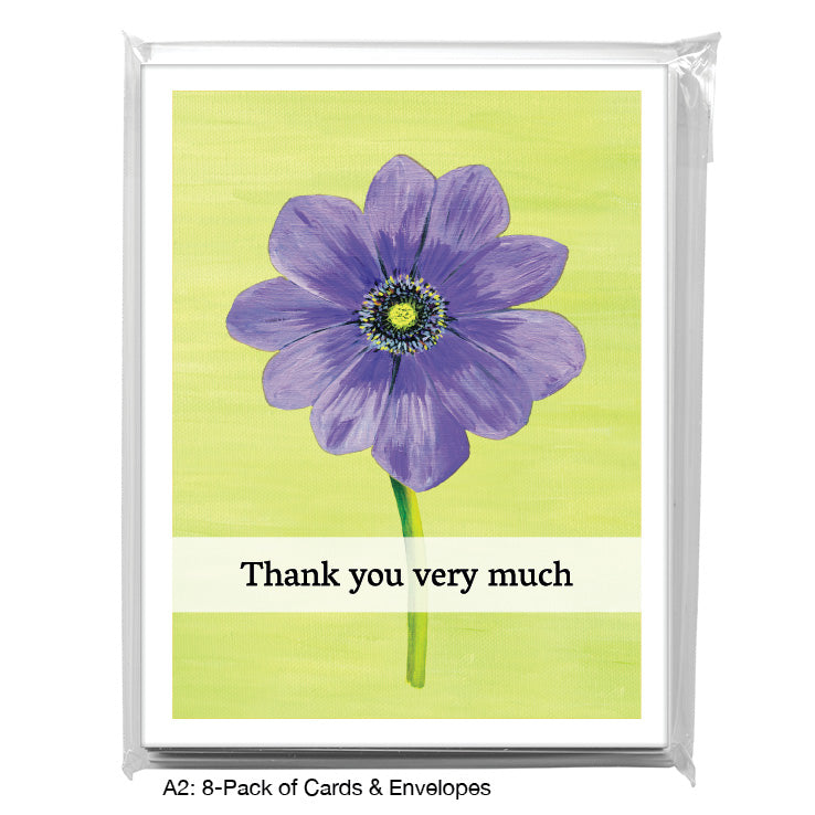 Anemone Light Purple, Greeting Card (7264EA)