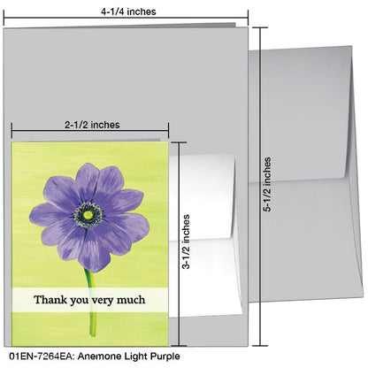 Anemone Light Purple, Greeting Card (7264EA)