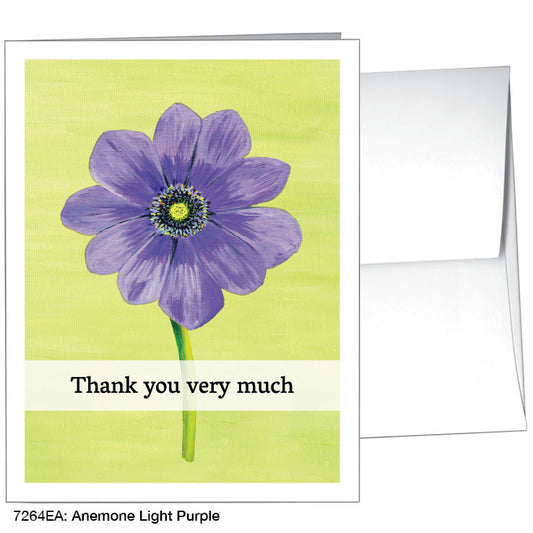 Anemone Light Purple, Greeting Card (7264EA)