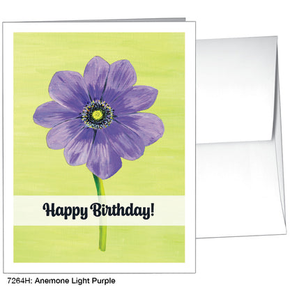 Anemone Light Purple, Greeting Card (7264H), A2 Card, printedcanvas.com