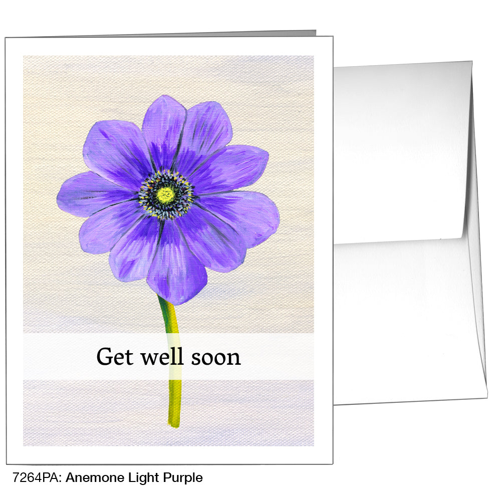 Anemone Light Purple, Greeting Card (7264PA)