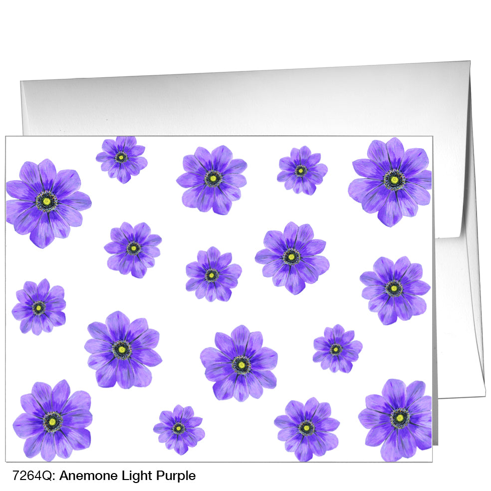Anemone Light Purple, Greeting Card (7264Q)