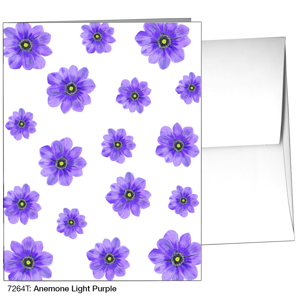 Anemone Light Purple, Greeting Card (7264T)