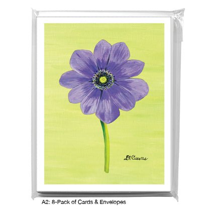 Anemone Light Purple, Greeting Card (7264X)