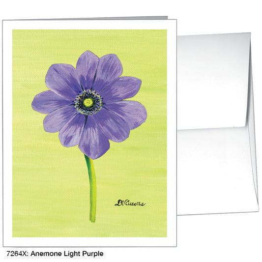 Anemone Light Purple, Greeting Card (7264X)