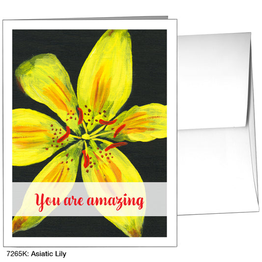 Asiatic Lily, Greeting Card (7265K)