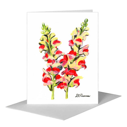 Snapdragon, Greeting Card (#7266A), A2 Card Front, www.printedcanvas.com