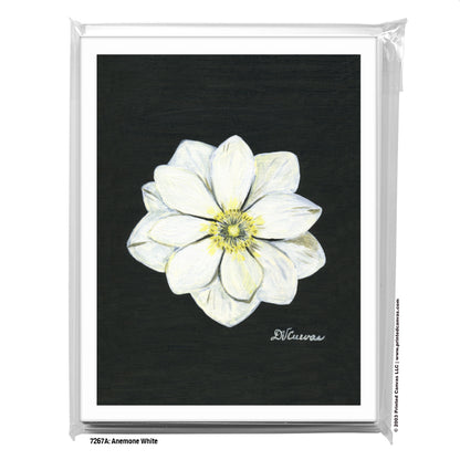 Anemone White, Greeting Card (#7267A)