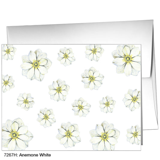 Anemone White, Greeting Card (7267H)