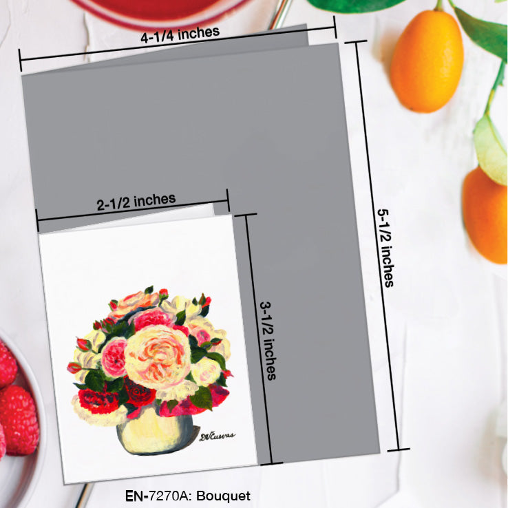 Bouquet, Greeting Card (7270A), Enclosure Card, www.printedcanvas.com