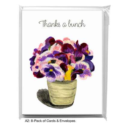 Bouquet Of Violets, Greeting Card (7272B)