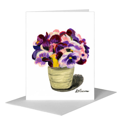 Bouquet of Violets, Greeting Card (#7272F), A2 Card Front, www.printedcanvas.com