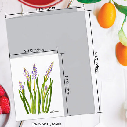 Hyacinth, Greeting Card (7274A), Enclosure Card, www.printedcanvas.com